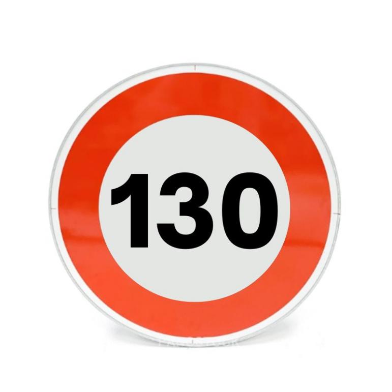 Panneau B14 Limitation de vitesse 130 km/h