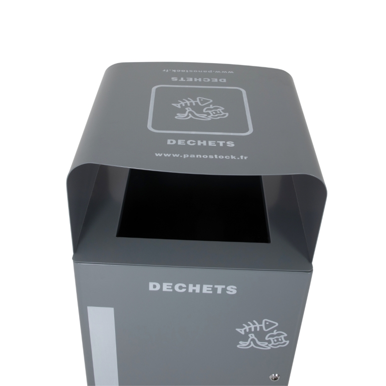 Pano 100l Récipient De Collecte De Bouteilles De Consigne De 100 L, Avec Couvercle, Rangement Avec Deux Sacs De Transport, Conteneur De Rangement Pour Aliments Vides Et Verre Usé, Pliable, Avec Trou