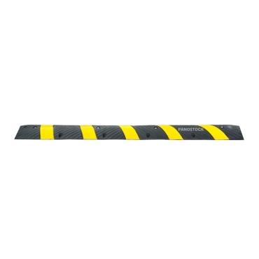 Vue de profil du ralentisseur Routier Monobloc pour voies privées H.50 mm (fixations incluses)