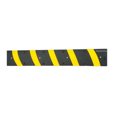 Vue du dessus du ralentisseur Routier Monobloc pour voies privées H.50 mm (fixations incluses)