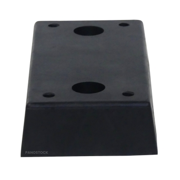 Vue de face de la butée de quai L 500 x l 250 x H 100 mm