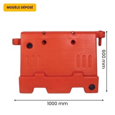 Séparateur de voie plastique empilable K16 rouge