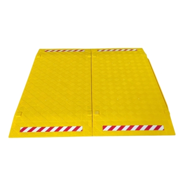 Vue d'assemblement de la plaque de passage extensible pour tranchées