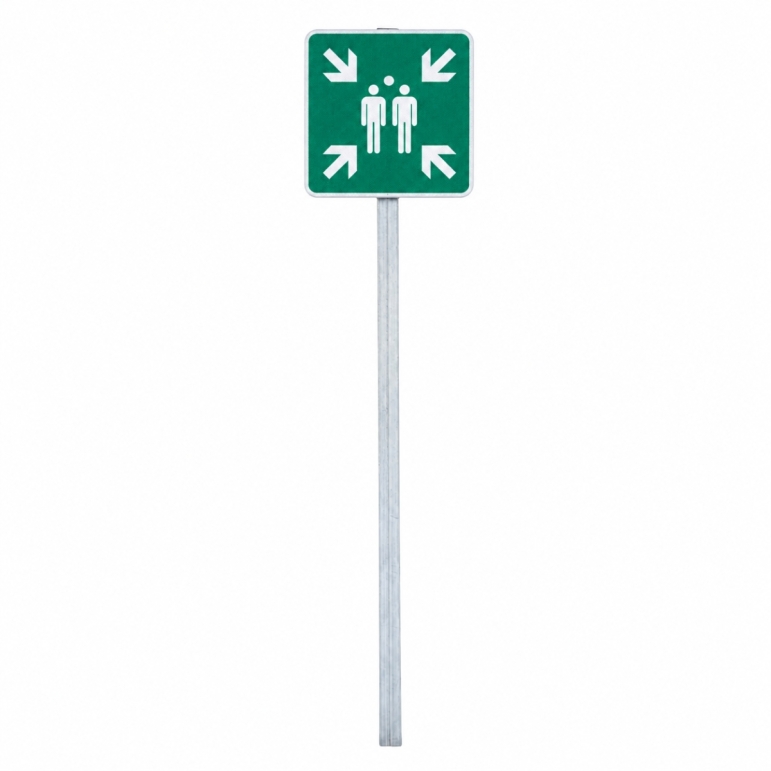 Vue générale du kit de point de rassemblement