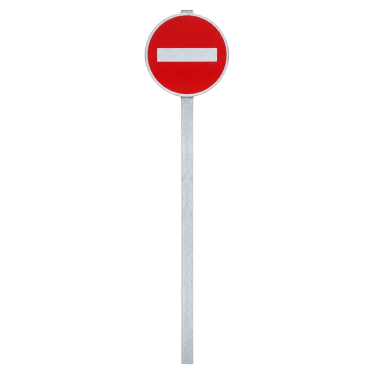 Vue générale du kit de panneau Sens Interdit B1