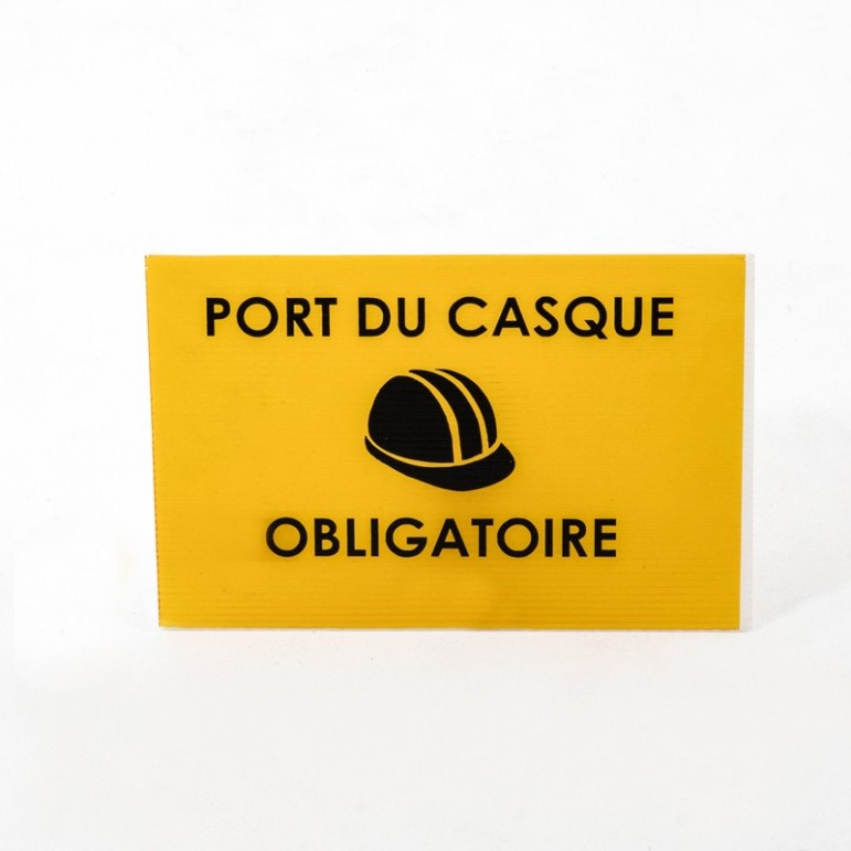 Panneau Port du casque Obligatoire - STOCKSIGNES